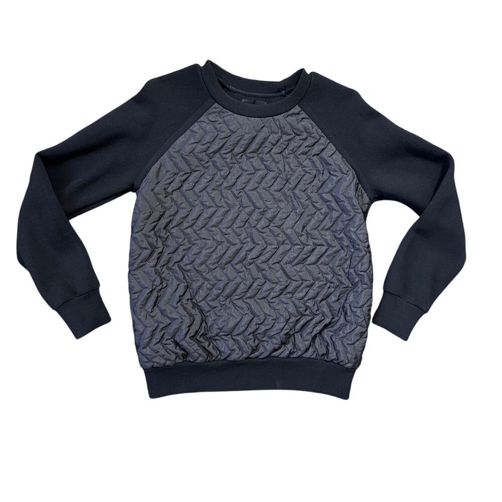 Christopher Raeburn Quilted Black Mens Sweater Size Small
